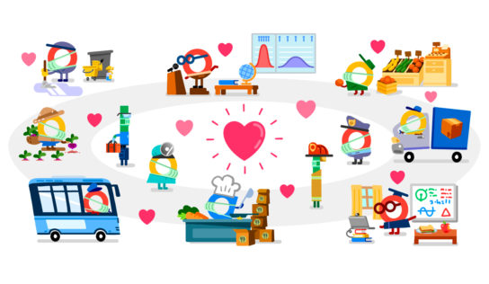 Google le dedica su doodle a «todos los que estáis ayudando» durante la crisis de la Covid-19
