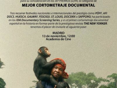 Un cortometraje, un santuario liderado por españoles que sana humanos y primates: ‘Mama’ en los Goya 2022