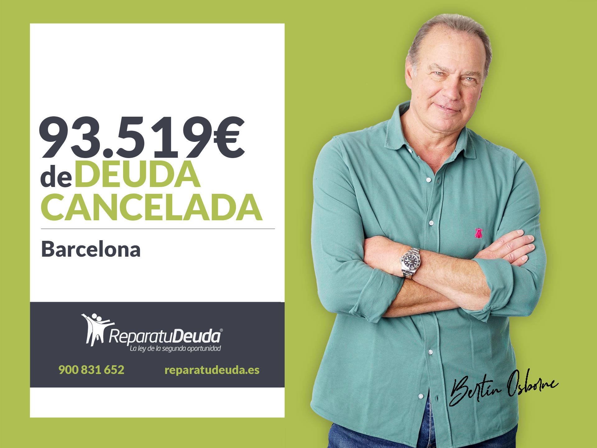 Repara tu Deuda Abogados cancela 93.519? en Barcelona (Catalunya) con la Ley de Segunda Oportunidad