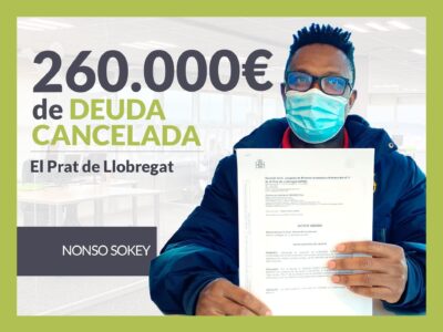 Repara tu Deuda cancela 260.000€ en El Prat de Llobregat (Barcelona) con la Ley de Segunda Oportunidad