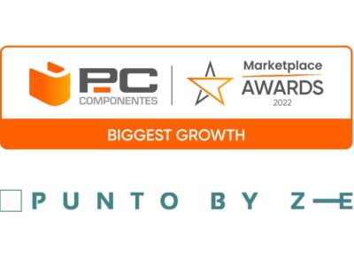 Punto by ZE gana el Premio Biggest Growth en la Edición Marketplace Awards 2022 de PC Componentes