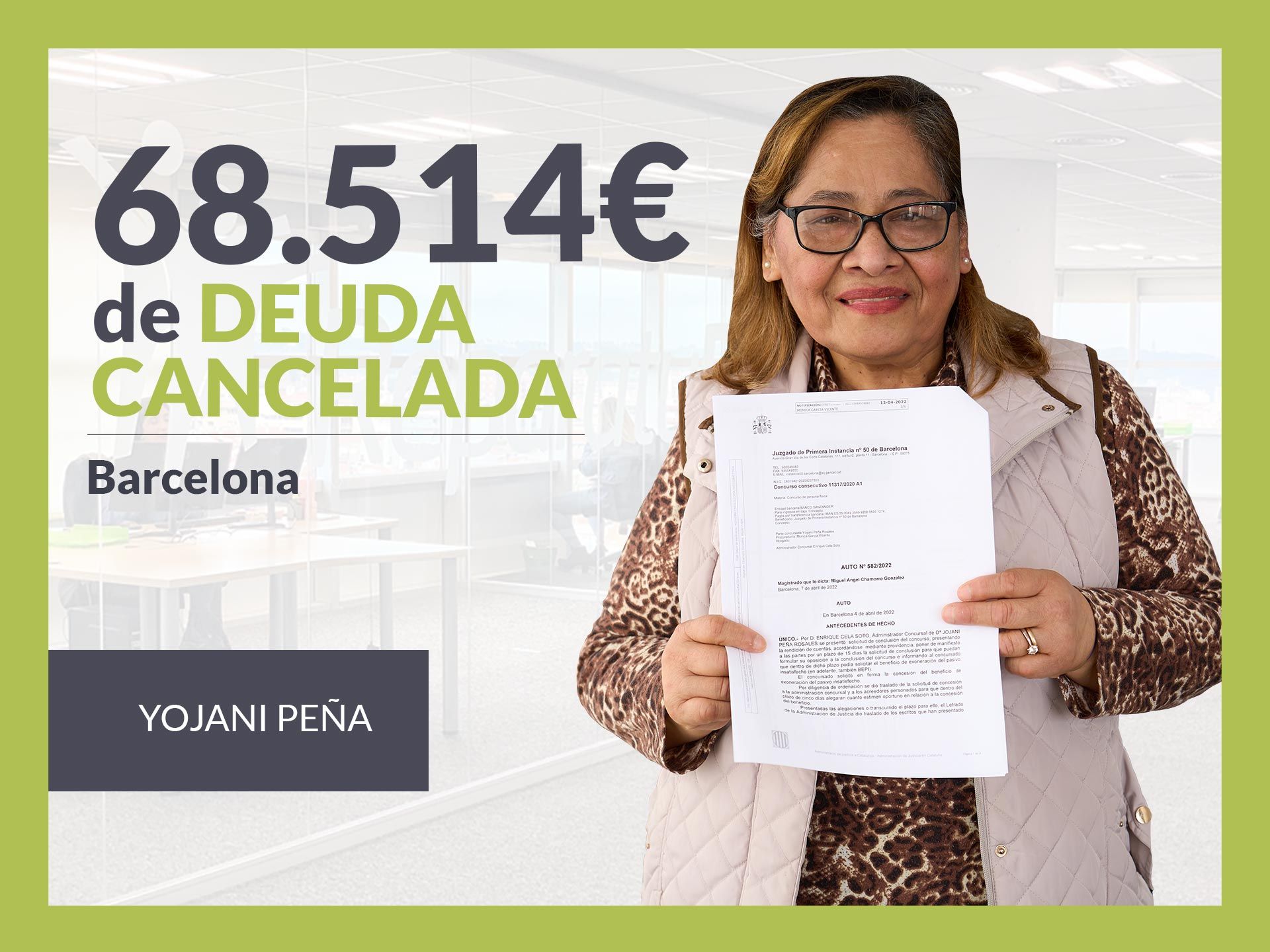 Repara tu Deuda Abogados cancela 68.514? en Barcelona (Catalunya) con la Ley de Segunda Oportunidad