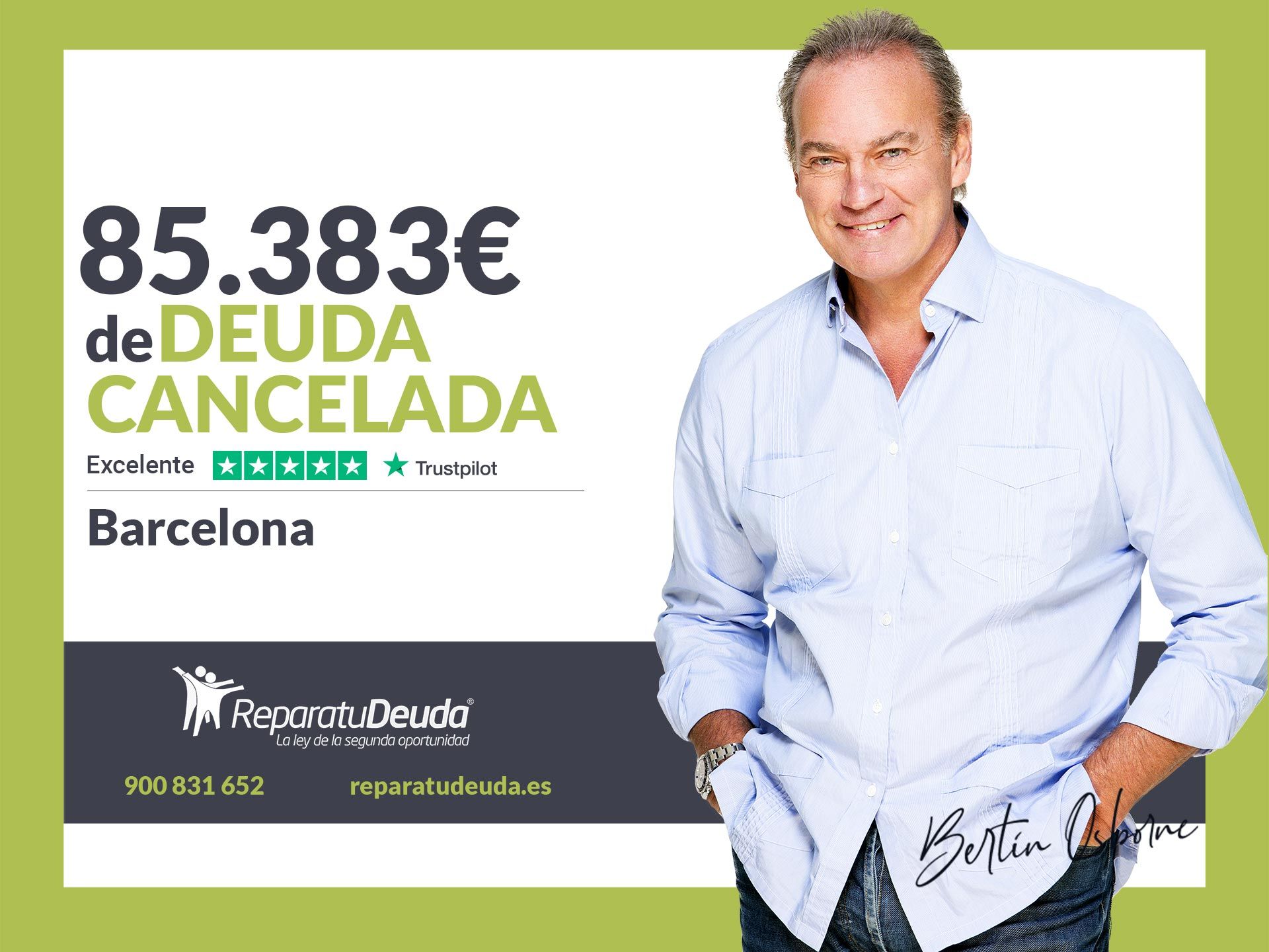 Repara tu Deuda Abogados cancela 85.383? en Barcelona (Catalunya) gracias a la Ley de Segunda Oportunidad