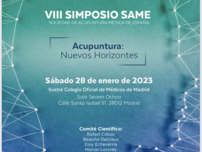 La Sociedad de Acupuntura Médica de España reúne a médicos acupuntores de referencia en el VIII Simposio SAME