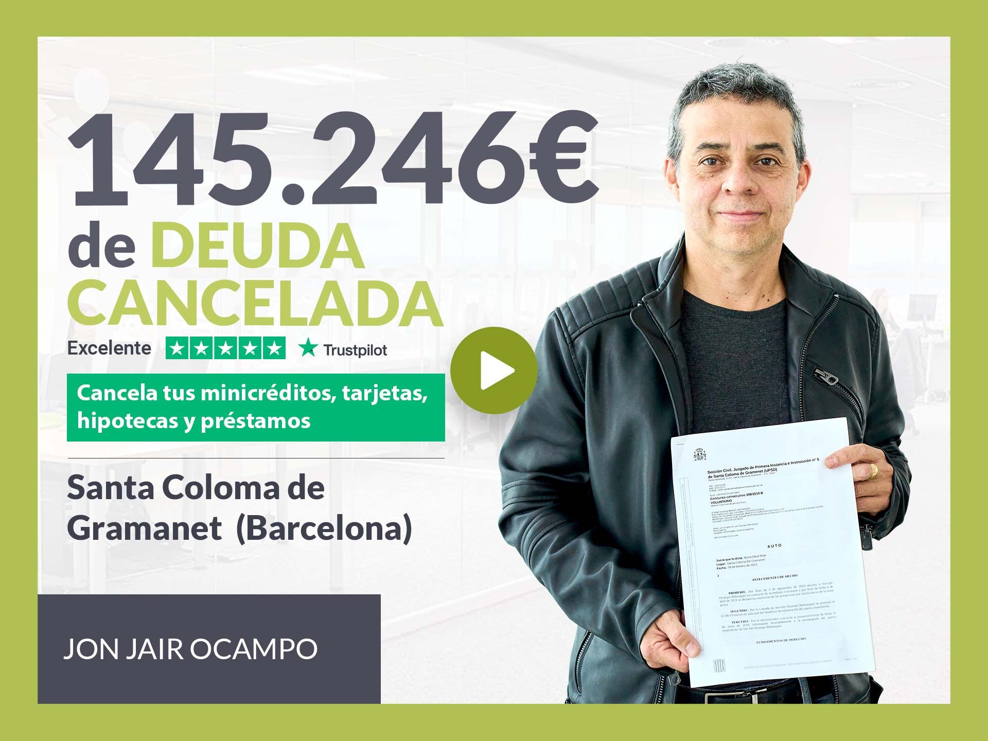 Repara tu Deuda cancela 145.246? en Santa Coloma de Gramanet (Barcelona) con la Ley de Segunda Oportunidad