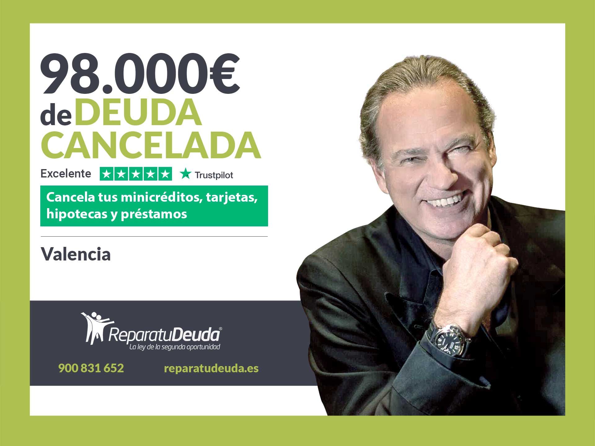 Repara tu Deuda Abogados cancela 98.000? en Valencia con la Ley de Segunda Oportunidad