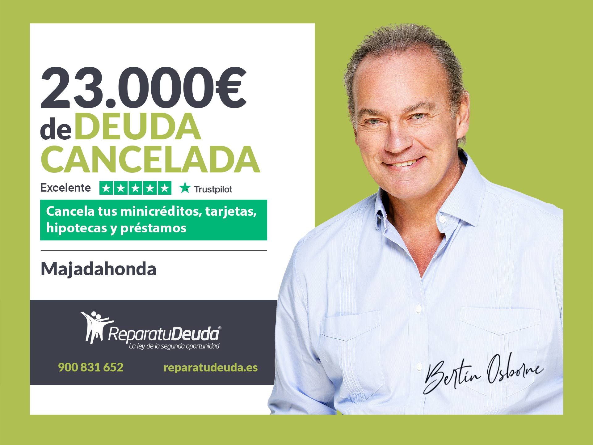 Repara tu Deuda Abogados cancela 23.000? en Majadahonda (Madrid) gracias a la Ley de Segunda Oportunidad