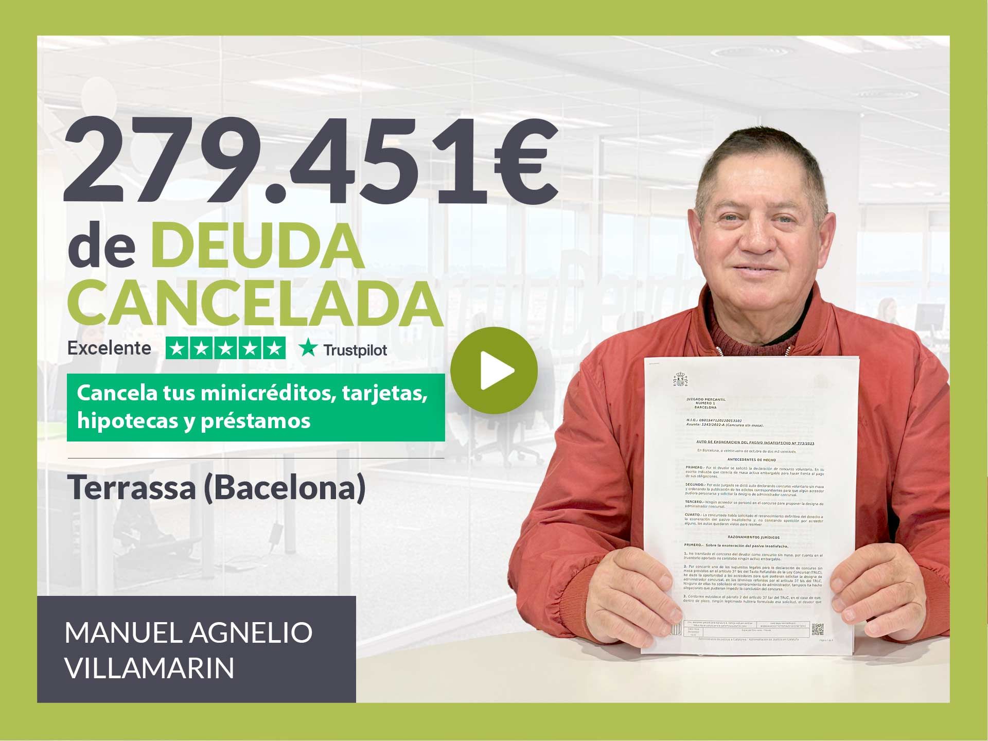 Repara tu Deuda Abogados cancela 279.451? en Terrassa (Barcelona) con la Ley de Segunda Oportunidad