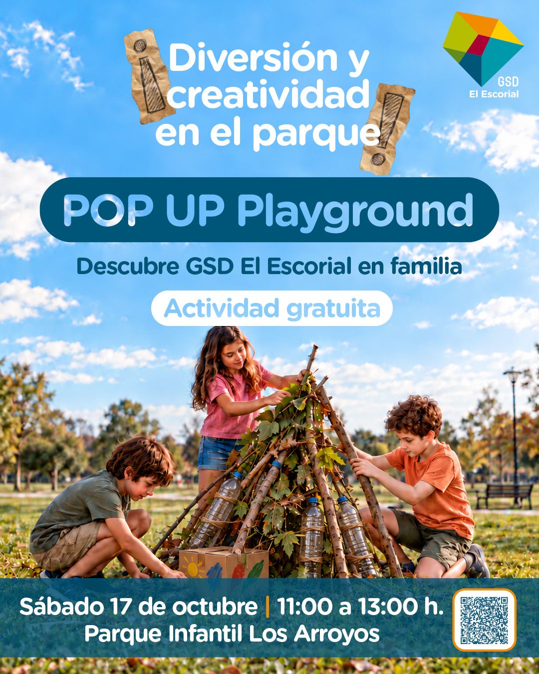 El colegio GSD El Escorial invita a las familias de la Sierra a descubrir el valor de jugar sin instrucciones